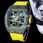 Swiss Quality Replica Richard Mille RM61-01 Yohan Blake Carbon Watch Yellow Band